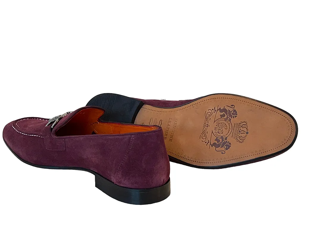 P000655-6472-Burgundy suede sold by Alberto Nardoni product image thumbnail 3