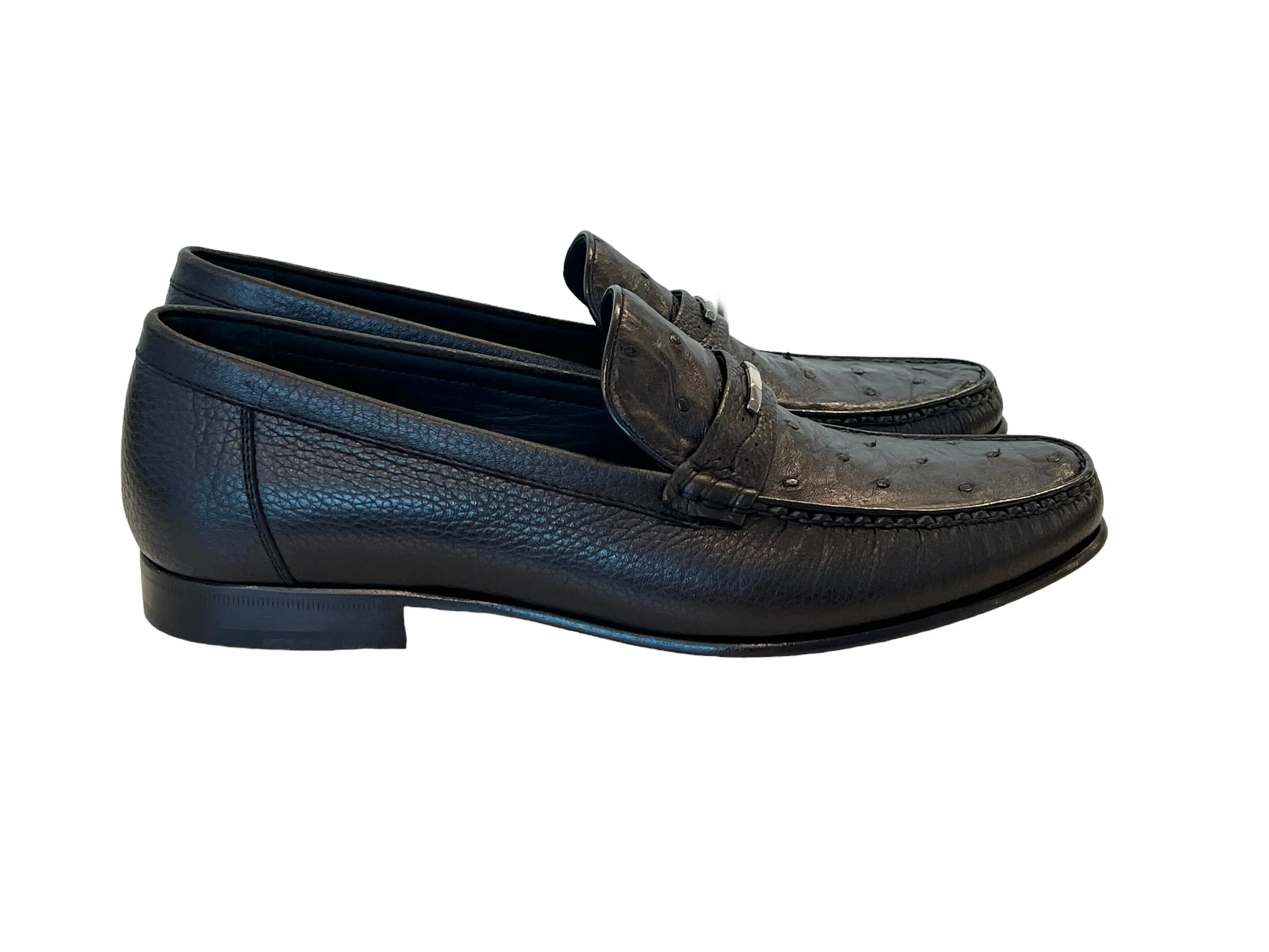 C001405-3898Ost- Genuine Ostrich- Black sold by Alberto Nardoni product image thumbnail 2