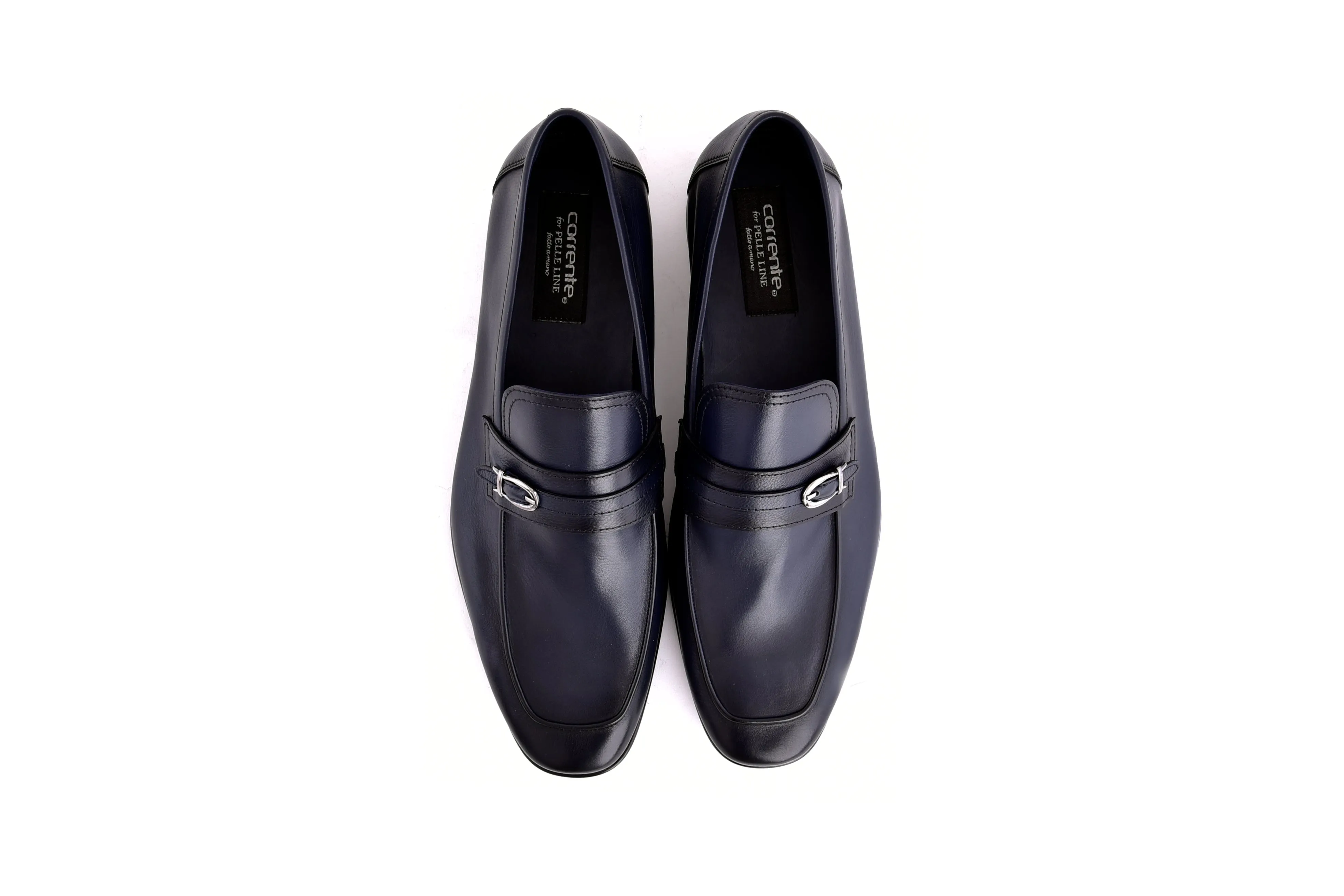 C0001116-7256 Side buckle loafer- Navy sold by Alberto Nardoni product image thumbnail 5