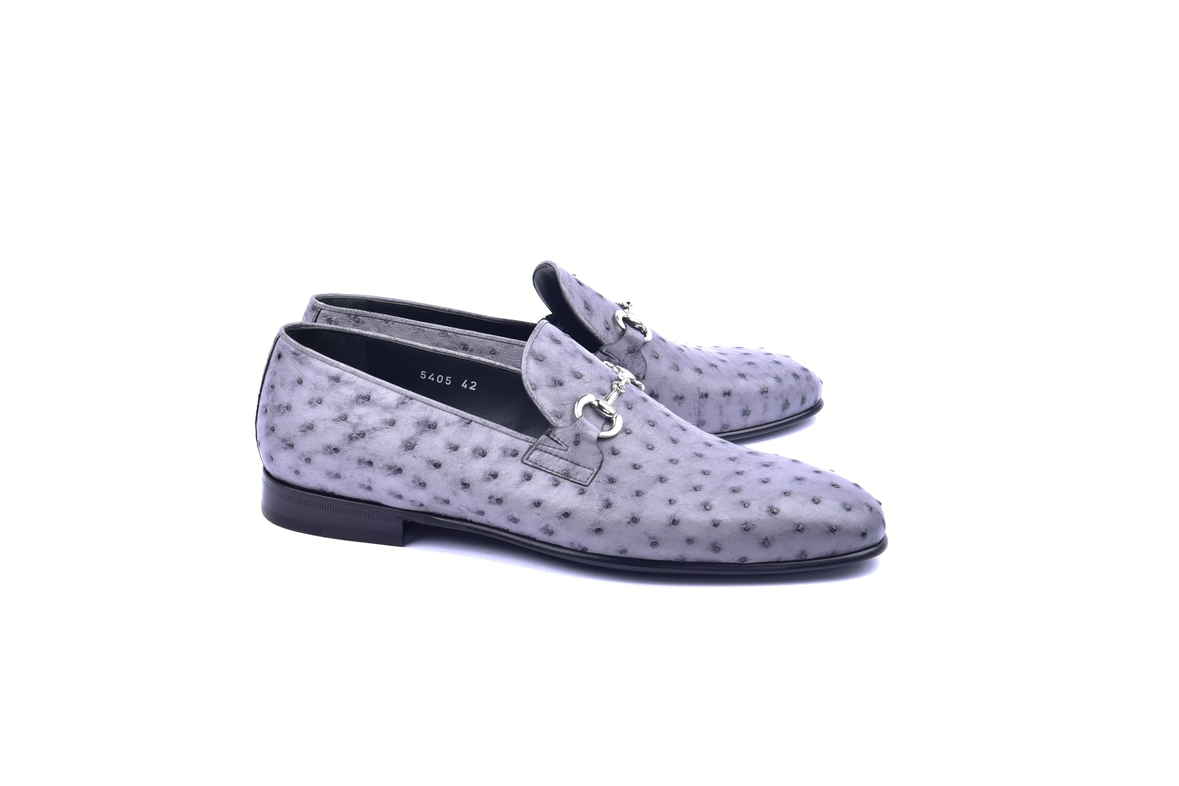 C02206-5405 Genuine Ostrich- Grey sold by Alberto Nardoni