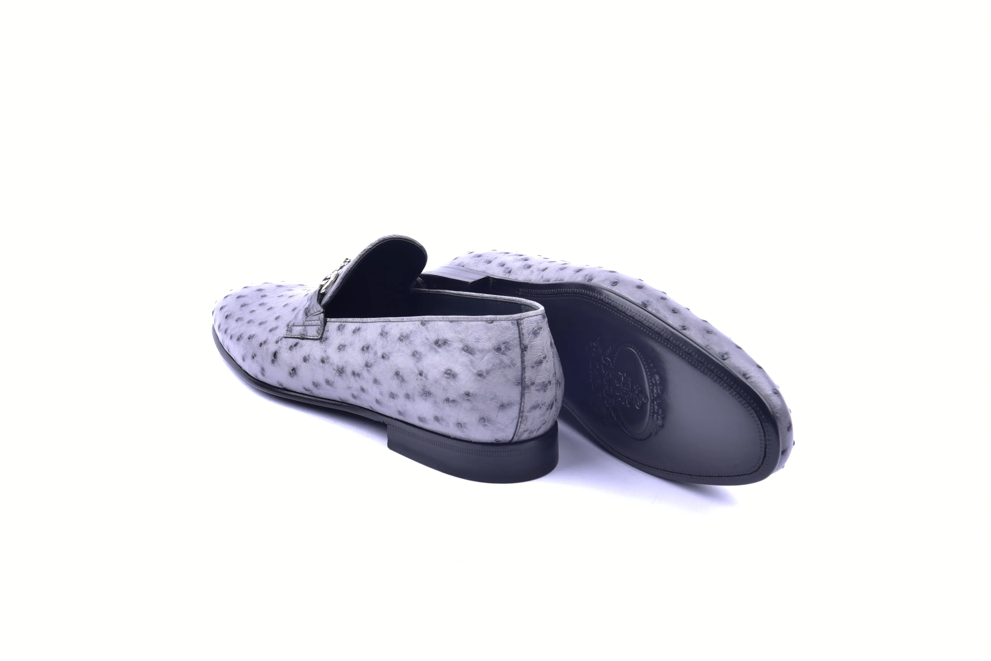 C02206-5405 Genuine Ostrich- Grey sold by Alberto Nardoni product image thumbnail 3