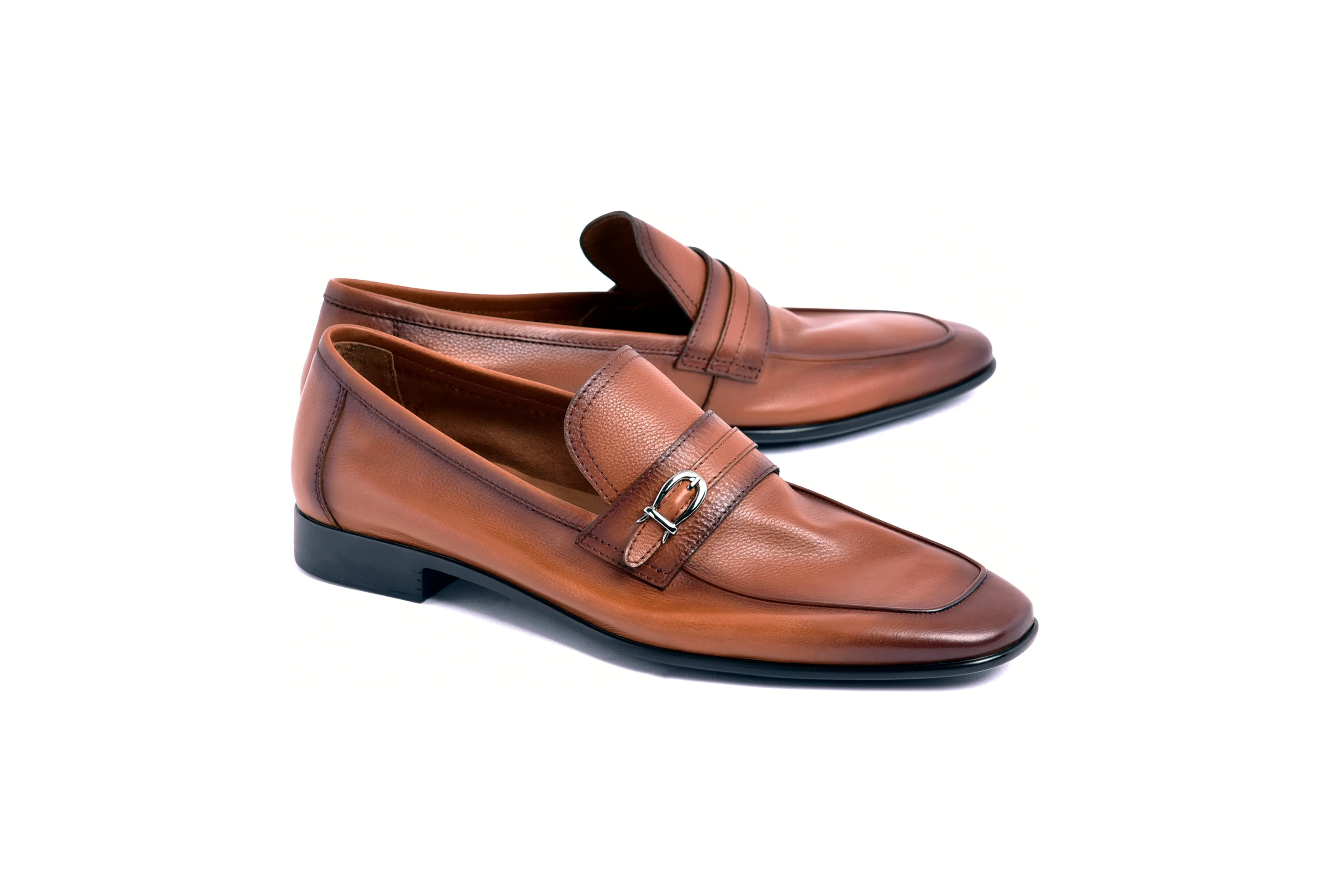 C0001118-7256 Side buckle loafer- Tan sold by Alberto Nardoni product image thumbnail 2