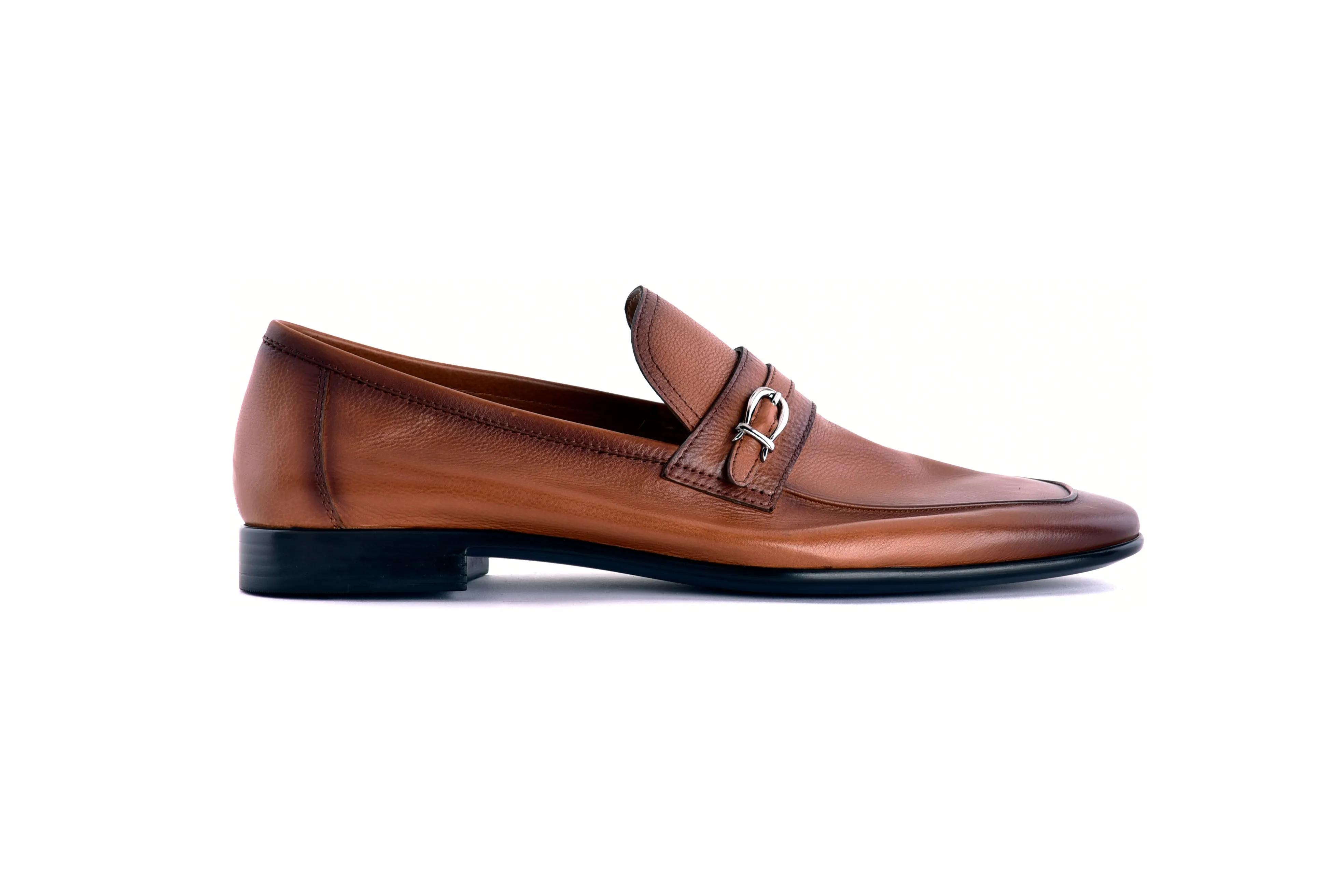 C0001118-7256 Side buckle loafer- Tan sold by Alberto Nardoni product image thumbnail 3