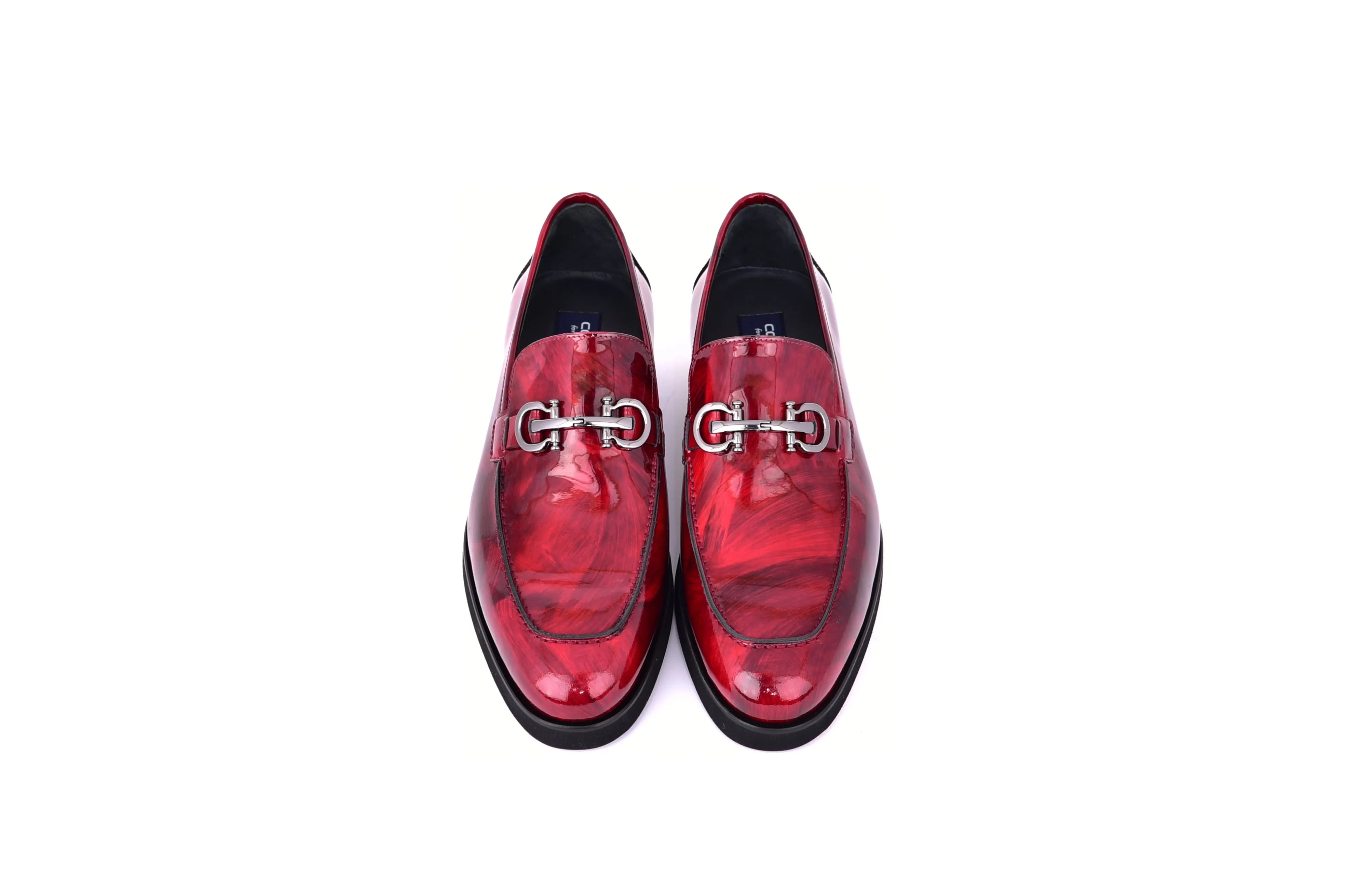C0001206-7249 loafer with silver buckle-Marble Red sold by Alberto Nardoni product image thumbnail 4