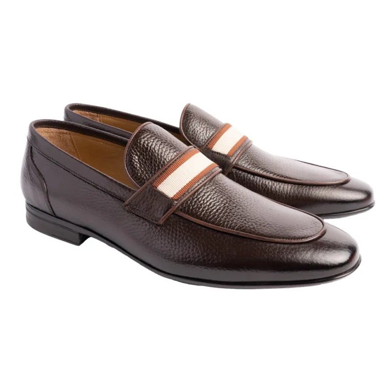 P00082 Depp with Contrast Strap- Brown sold by Alberto Nardoni