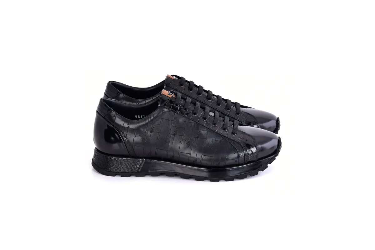 C001304-5581L  Fashion Sneaker- Black sold by Alberto Nardoni