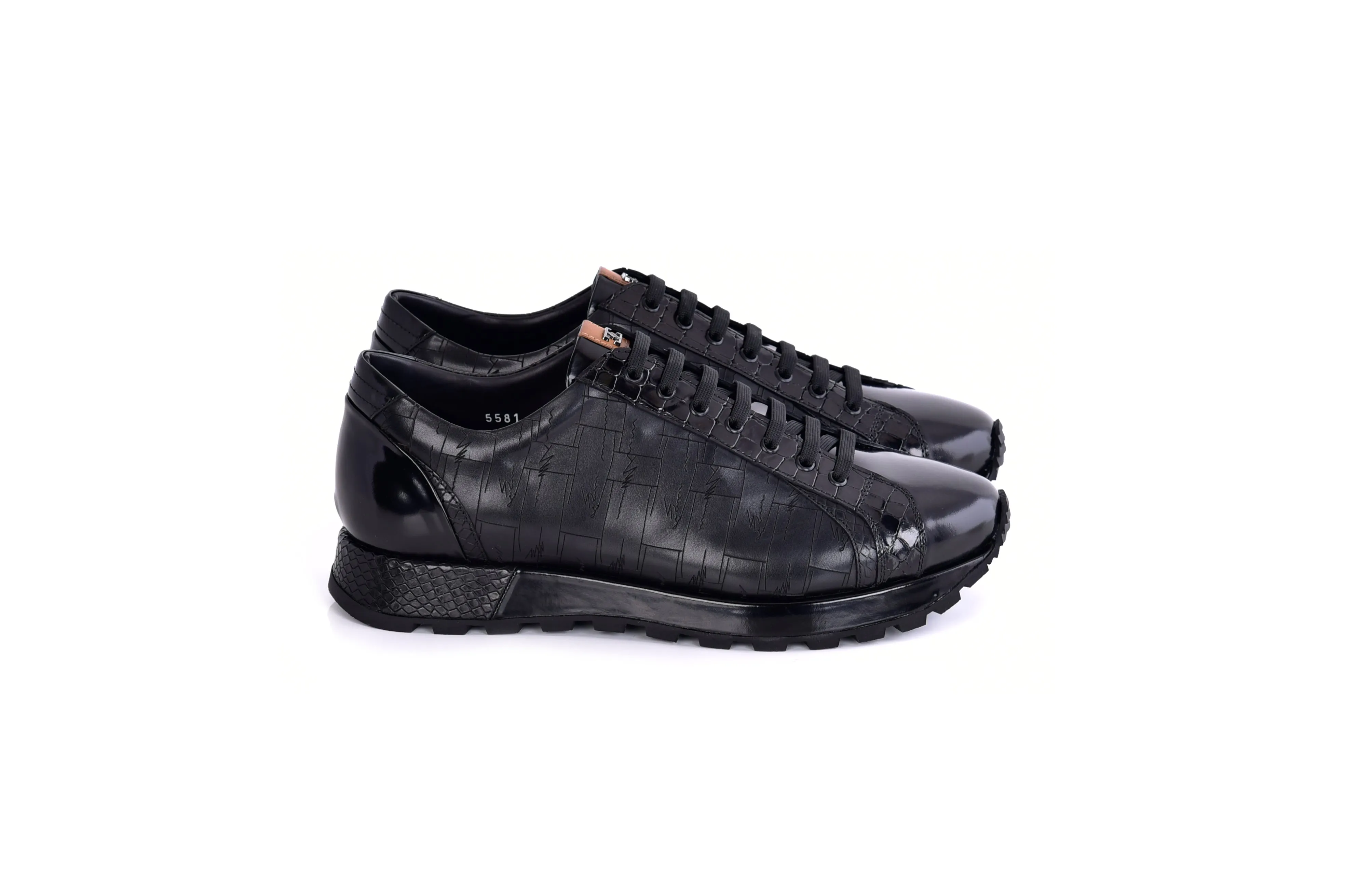 C001304-5581L Fashion Sneaker- Black sold by Alberto Nardoni