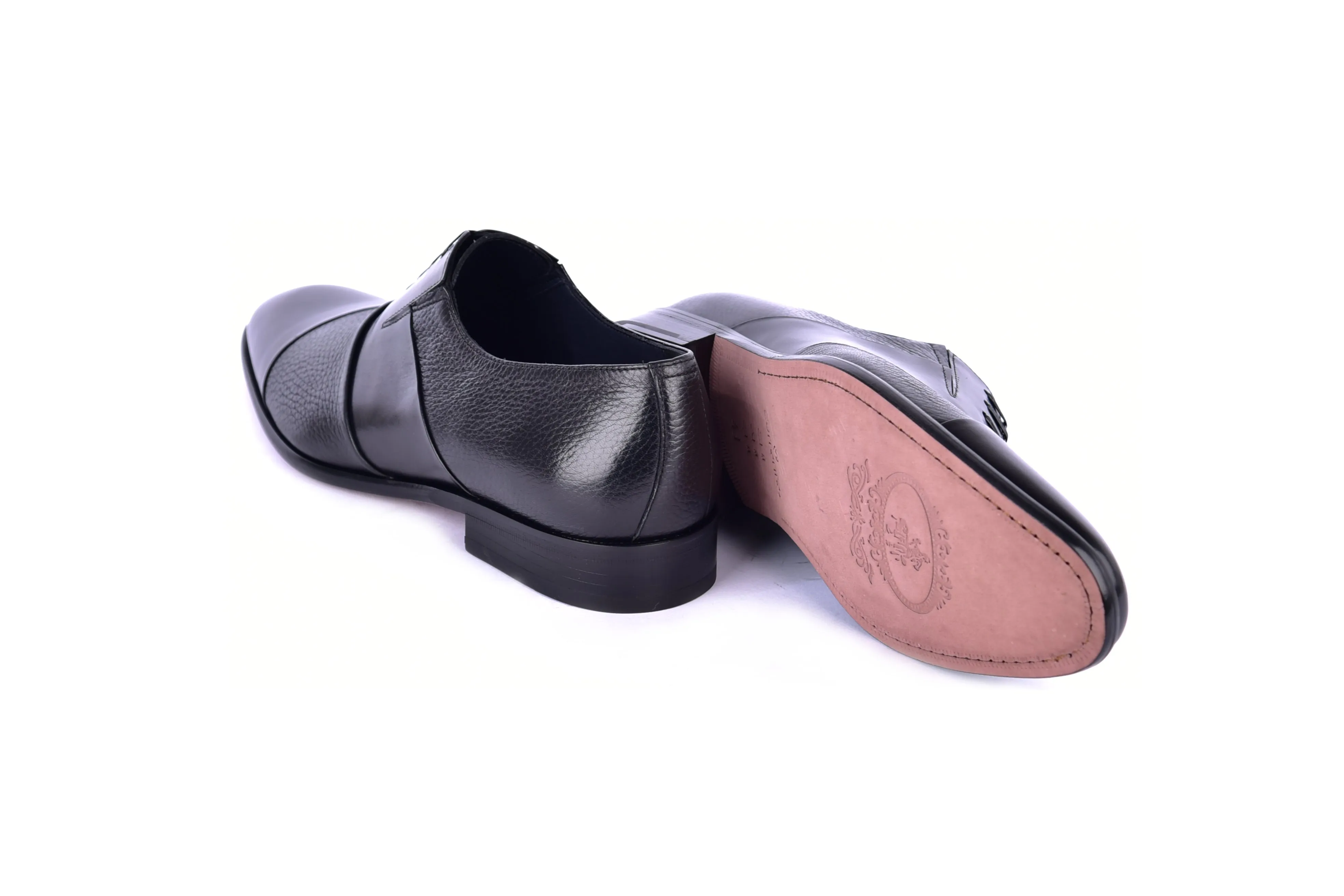 C0141-5691 Cap Toe Tie-less deer skin- Black sold by Alberto Nardoni product image thumbnail 3