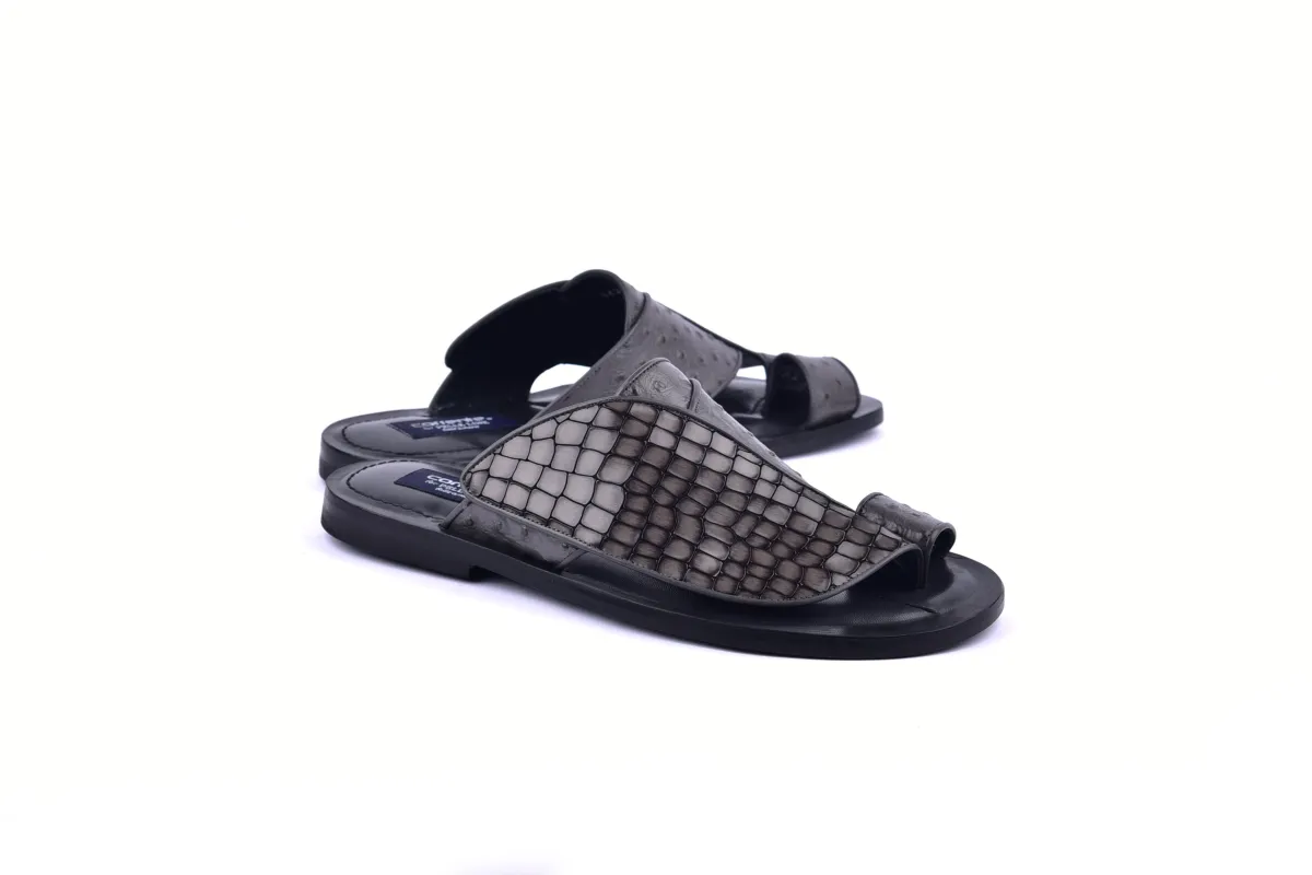 C0053-Corrente 5830 Sandal- Grey sold by Alberto Nardoni