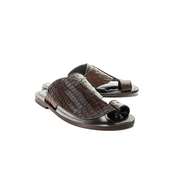C0051-Corrente 5830 Sandal- Brown sold by Alberto Nardoni