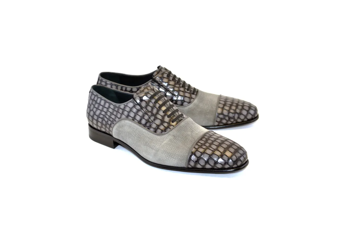 C012-5796 Cap Toe Slip On / Lace Up Grey sold by Alberto Nardoni