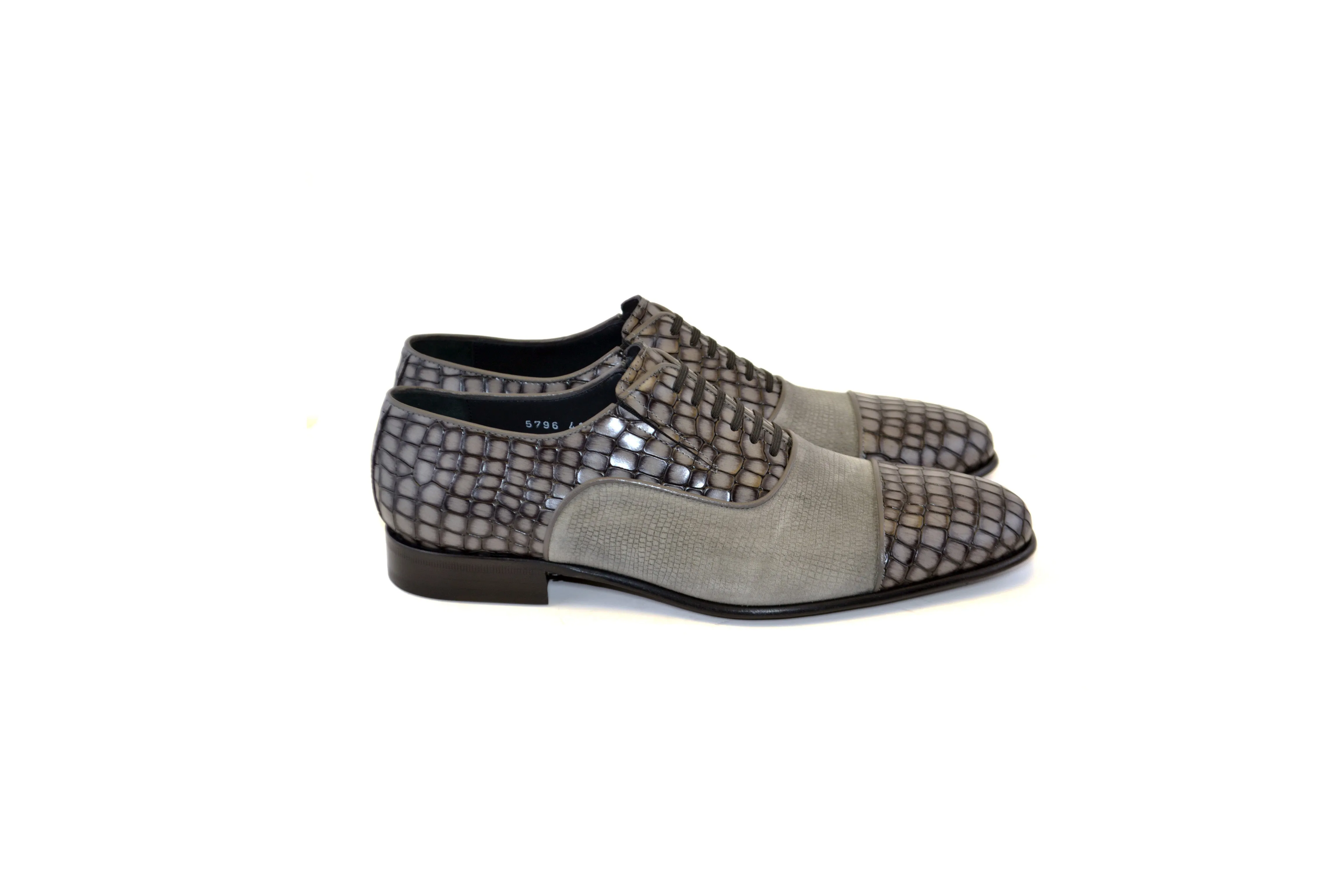 C012-5796 Cap Toe Slip On / Lace Up Grey sold by Alberto Nardoni product image thumbnail 2