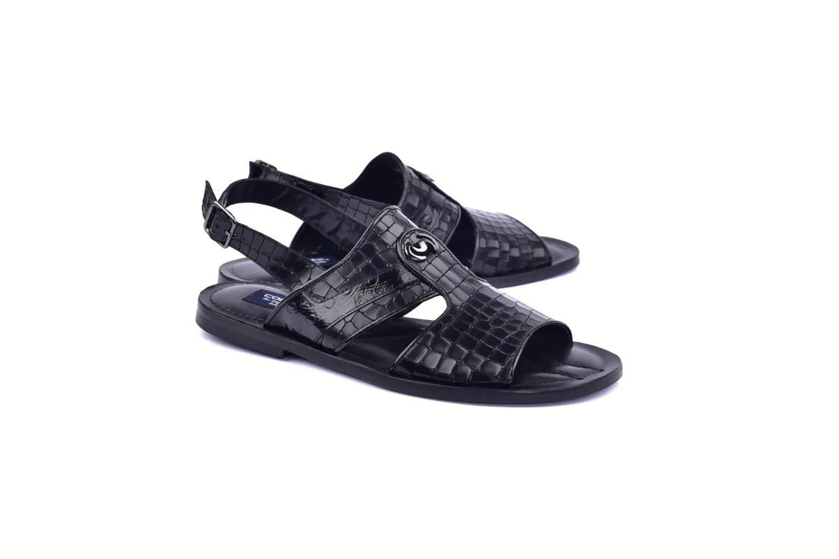 C0074-Corrente 5829S Sandal- Black sold by Alberto Nardoni