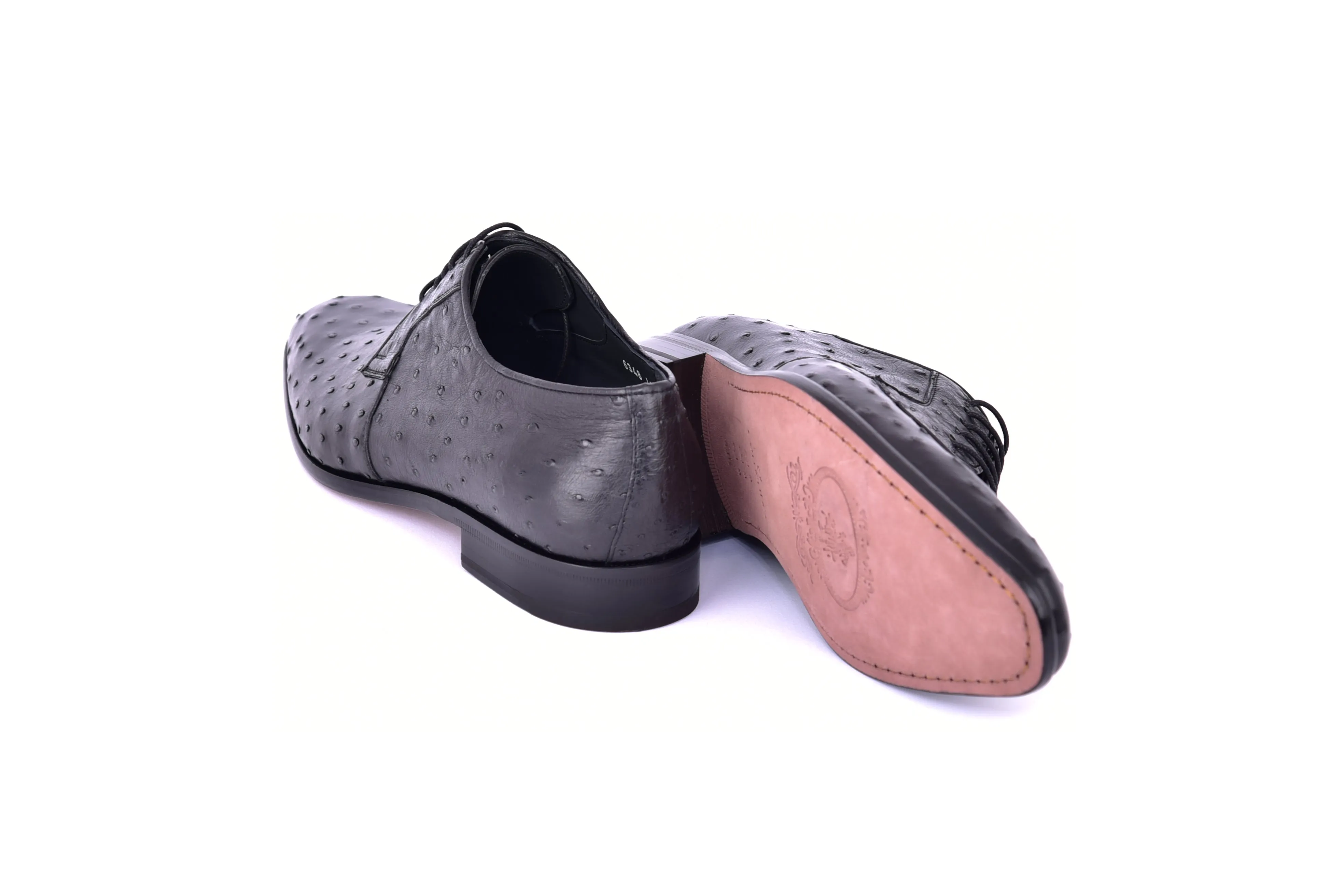 C01502-6348 Genuine Ostrich Black Lace up sold by Alberto Nardoni product image thumbnail 4