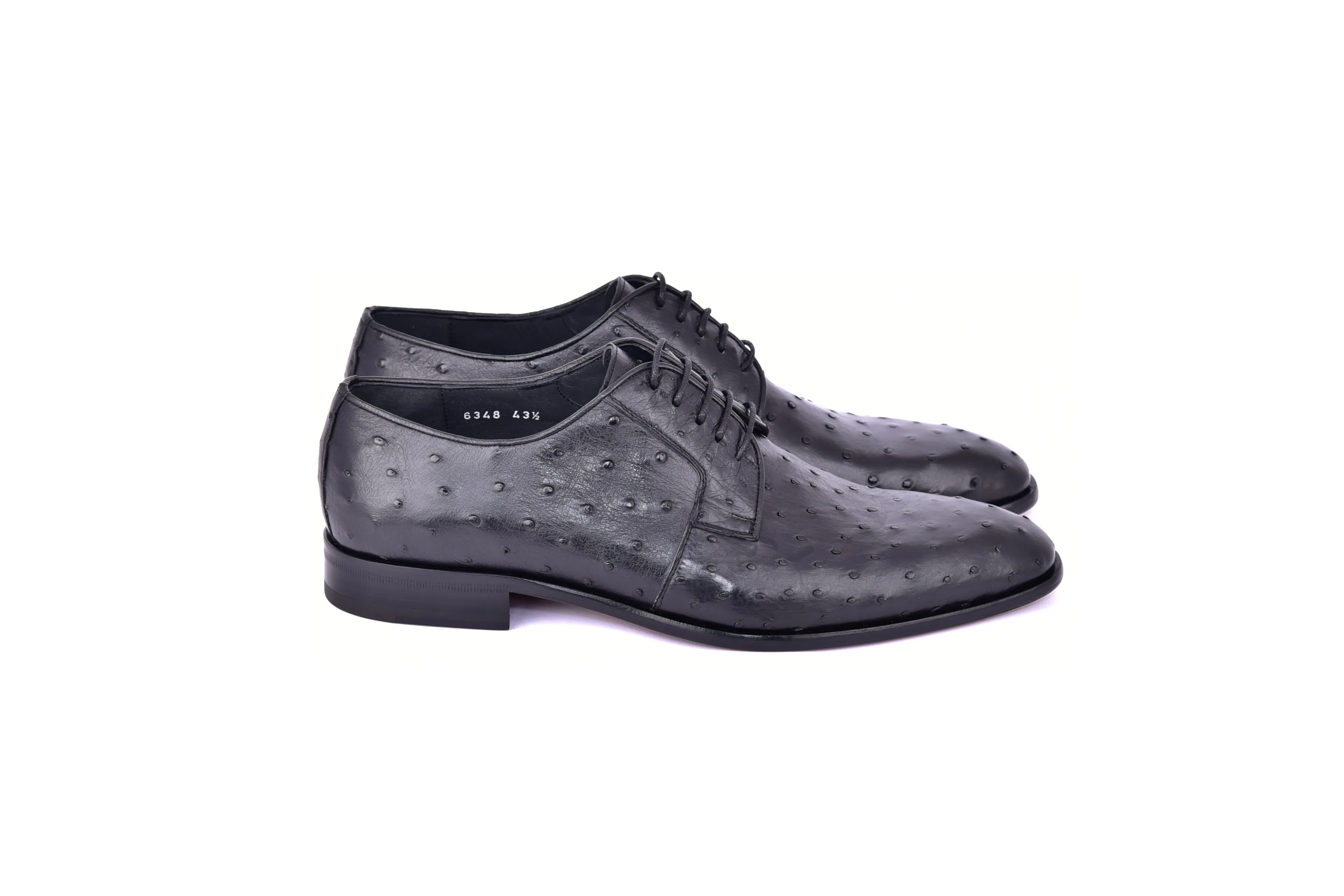 C01502-6348 Genuine Ostrich Black Lace up sold by Alberto Nardoni product image thumbnail 2