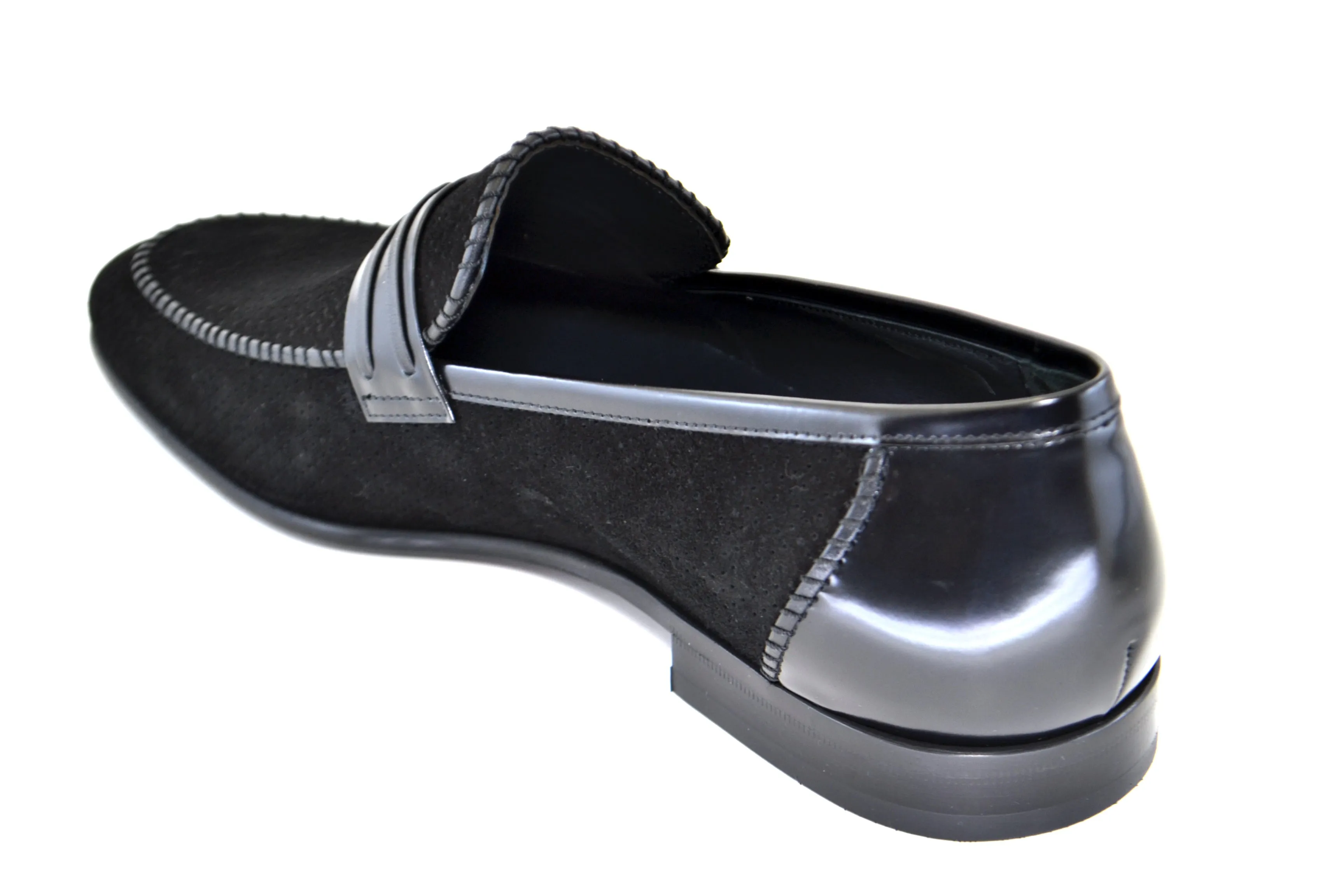 C130-3417HS- Perforated Suede- Black sold by Alberto Nardoni product image thumbnail 2