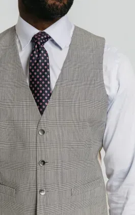 Heirloom Heritage Grey Check Vest sold by Alberto Nardoni product image thumbnail 2