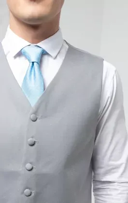 Dove Grey Single Breasted Morning Suit Vest sold by Alberto Nardoni product image thumbnail 2
