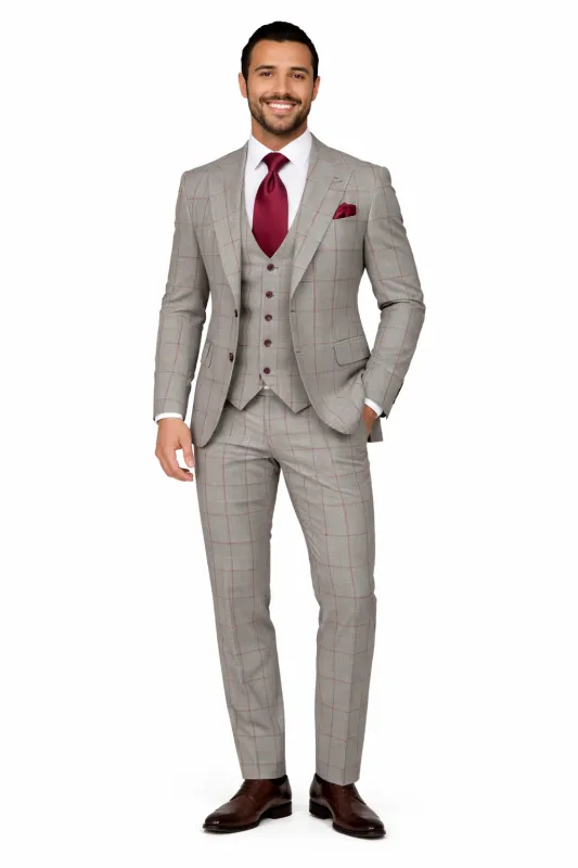 Rossi Man RM1854 Tom – Men's Slim Fit Suit for Men made by Alberto Nardoni