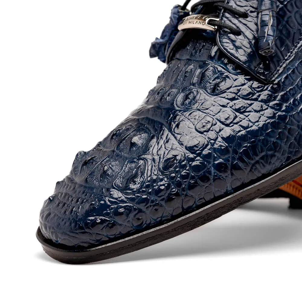 Marco Di Milano Nilo Navy Nile Crocodile Derby Shoe sold by Alberto Nardoni product image thumbnail 4