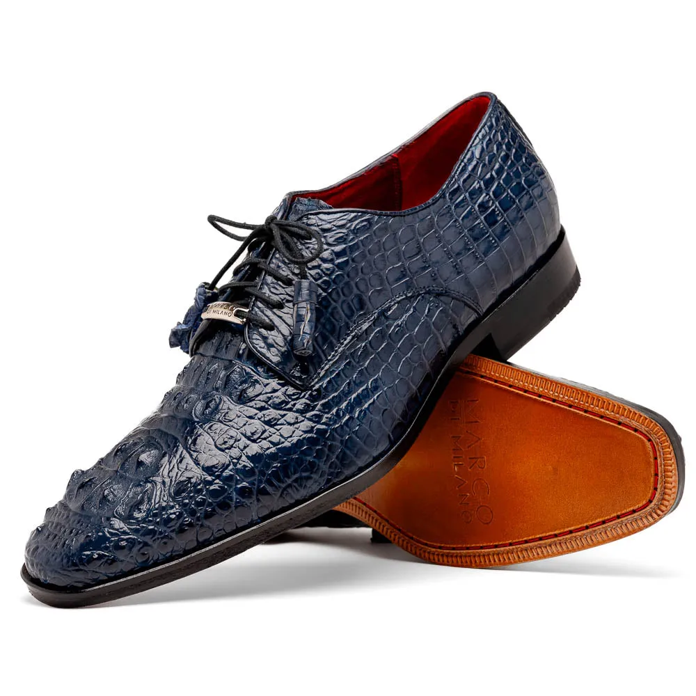 Marco Di Milano Nilo Navy Nile Crocodile Derby Shoe sold by Alberto Nardoni product image thumbnail 2
