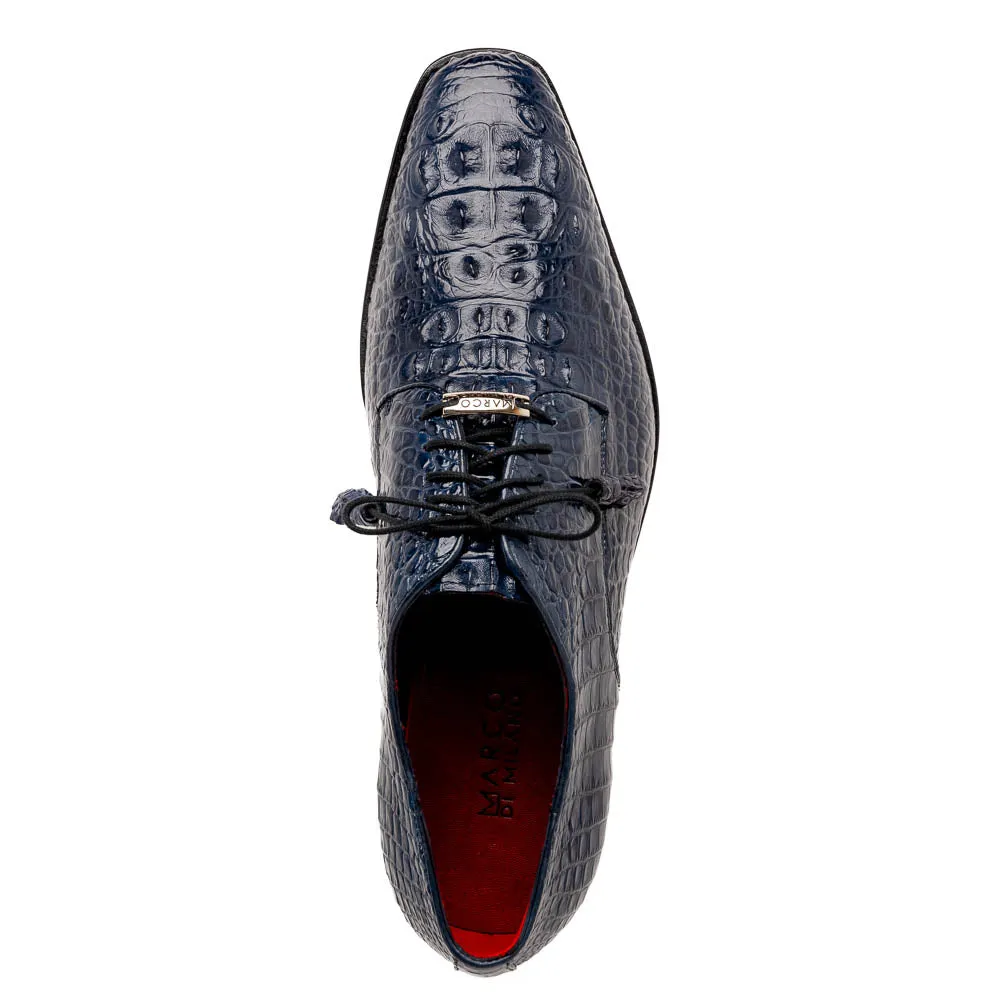 Marco Di Milano Nilo Navy Nile Crocodile Derby Shoe sold by Alberto Nardoni product image thumbnail 3