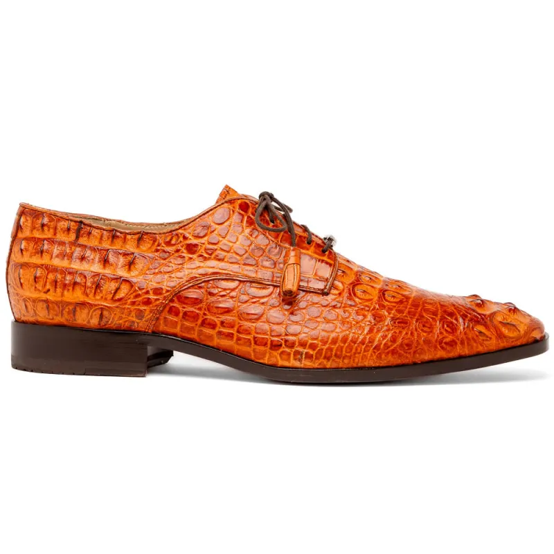 Marco Di Milano Nilo Brandy Nile Crocodile Derby Shoe sold by Alberto Nardoni