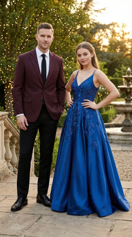 Men’s Burgundy Pinstripe Blazer – Classic Tailored Formal Jacket for Business, Office and Evening Wear sold by Alberto Nardoni