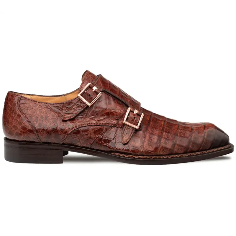 Mezlan Doyers Crocodile Double Monk Strap Sport (50176-F) sold by Alberto Nardoni