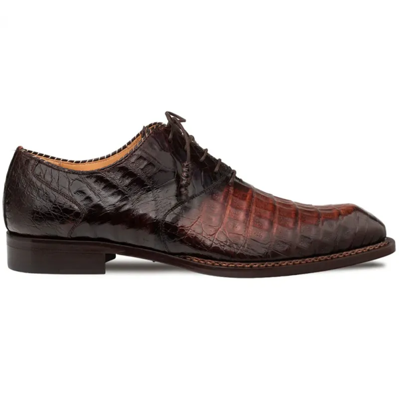 Mezlan Westside Two-Tone Crocodile Oxford Sport / Brown (50172-F) made by Mezlan