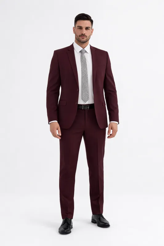 Big Size - Burgundy Suit sold by Alberto Nardoni