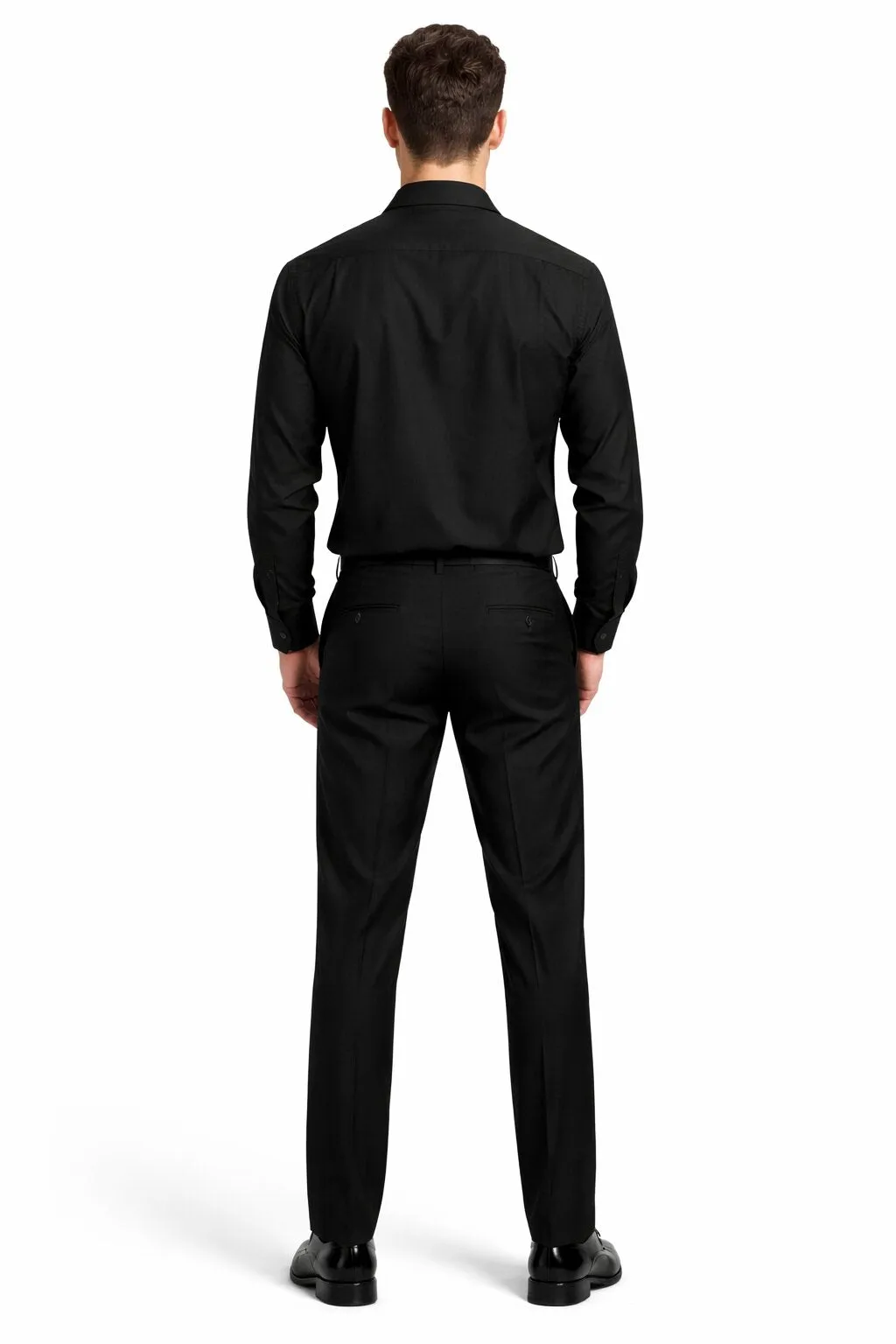 Mens Luxury Black Wool Two-Piece Leisure Walking Suit sold by Alberto Nardoni product image thumbnail 2