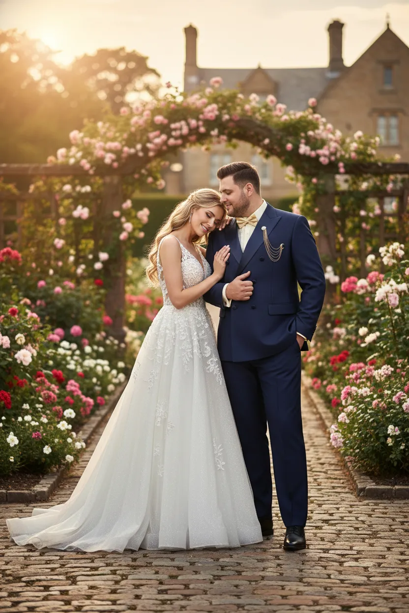 Men’s Navy Blue Double-Breasted Suit with Satin Peak Lapel – Wedding Suit sold by Alberto Nardoni product image thumbnail 2