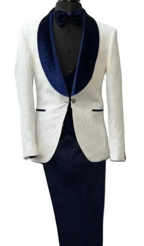 Turkish Suit Blue and White made by Alberto Nardoni
