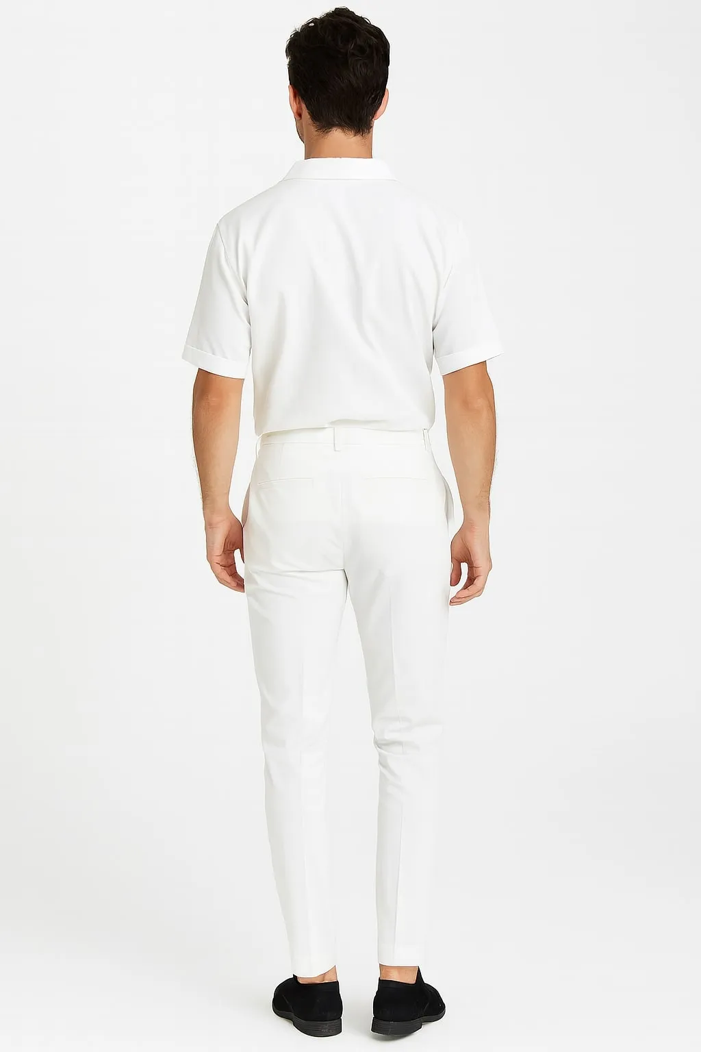 Mens White Lace-Up Renaissance Shirt Linen Fabric Short Sleeve Casual Pirate Peasant Top sold by Alberto Nardoni product image thumbnail 2