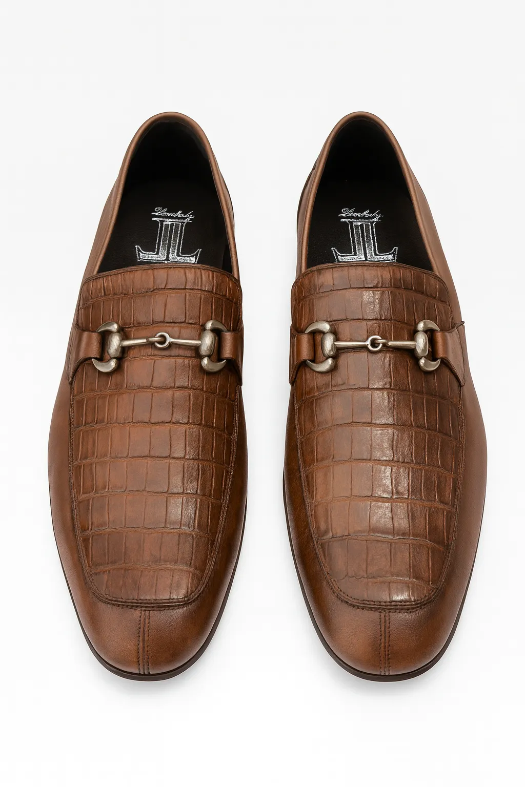 Mens Regal Brown Slip-On Shoes Genuine Crocodile & Calfskin Leather sold by Alberto Nardoni product image thumbnail 4