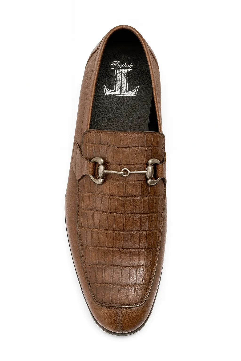 Mens Regal Brown Slip-On Shoes Genuine Crocodile & Calfskin Leather sold by Alberto Nardoni product image thumbnail 2