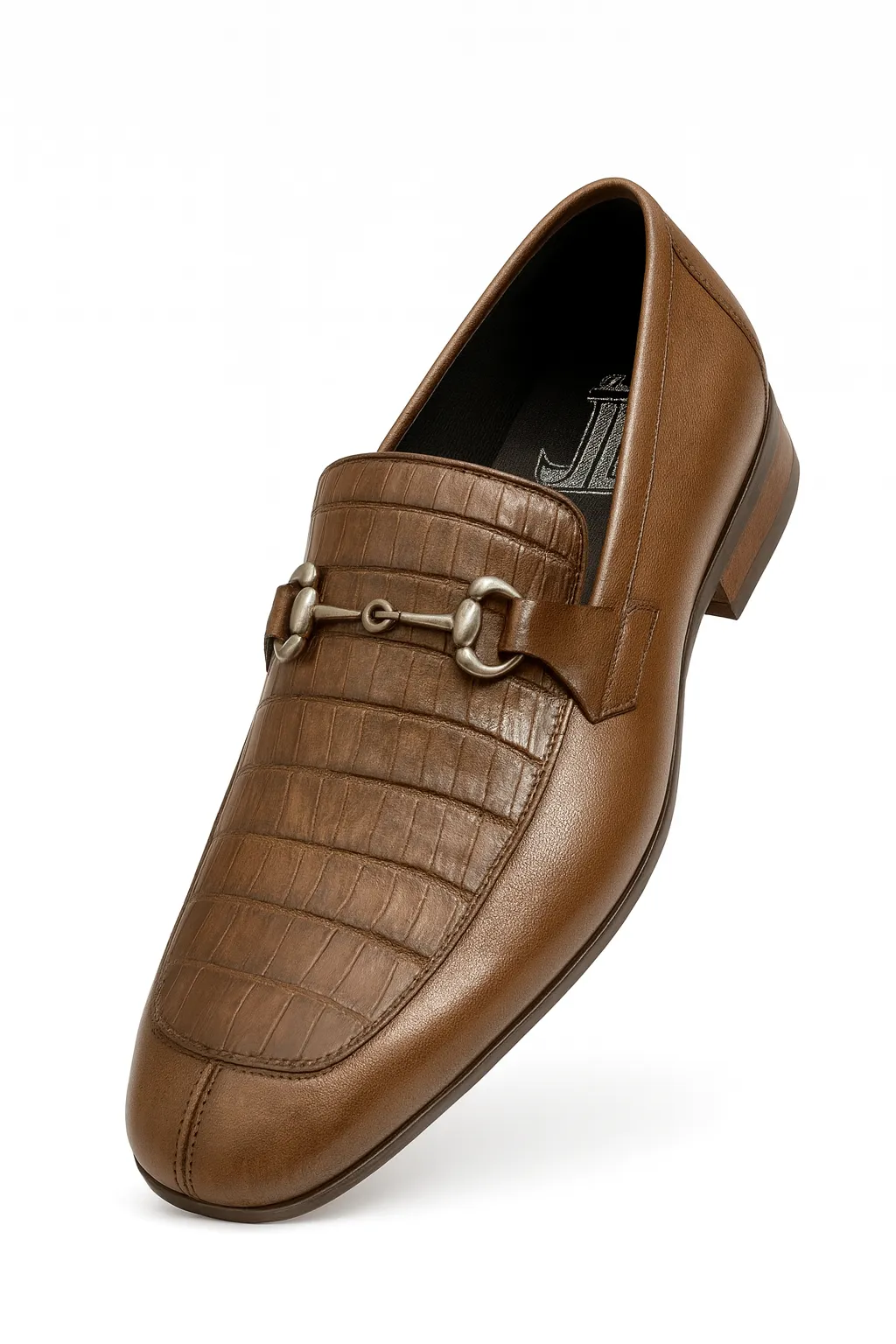 Mens Regal Brown Slip-On Shoes Genuine Crocodile & Calfskin Leather sold by Alberto Nardoni product image thumbnail 5