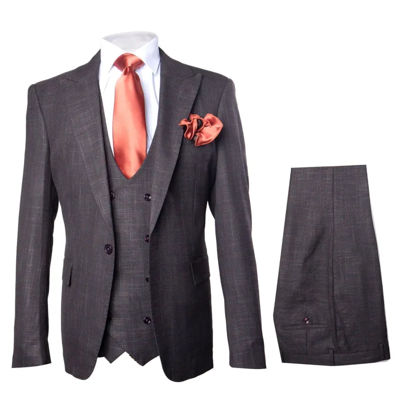 Rossi Man MAX RM1787 Slim Fit 3-Piece Suit Stylish and Elegant Mens Formalwear made by Alberto Nardoni