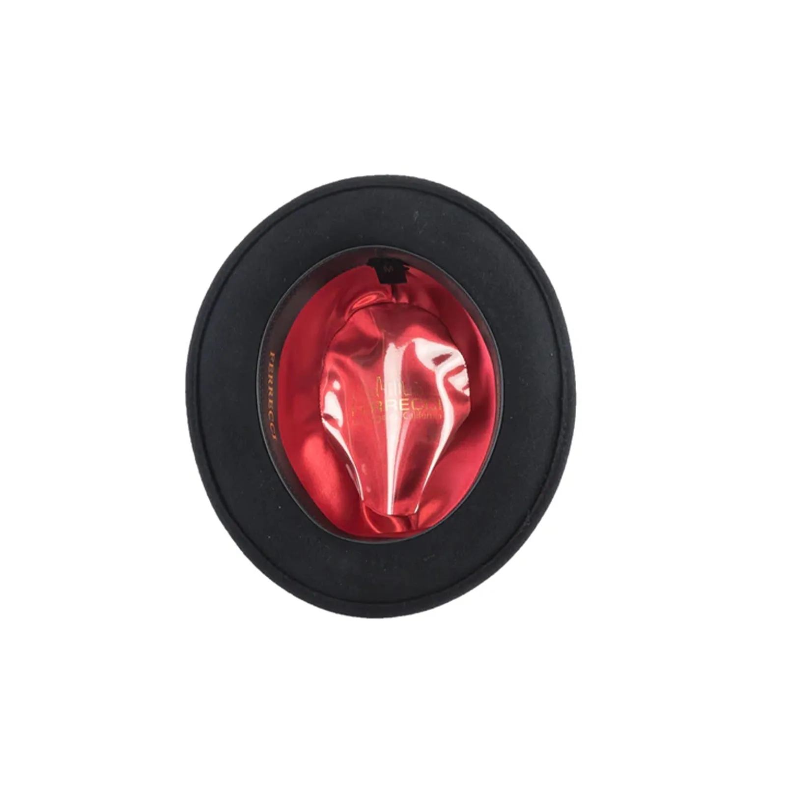 Mens Narrow Brim Crushable Wool Dress Hat Trilby Fedora in Black sold by Alberto Nardoni product image thumbnail 3