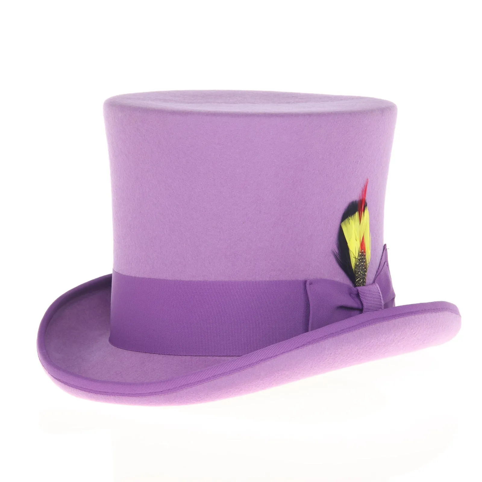 Men's Tall 100% Wool Dress Top Hat in Purple sold by Alberto Nardoni product image thumbnail 2