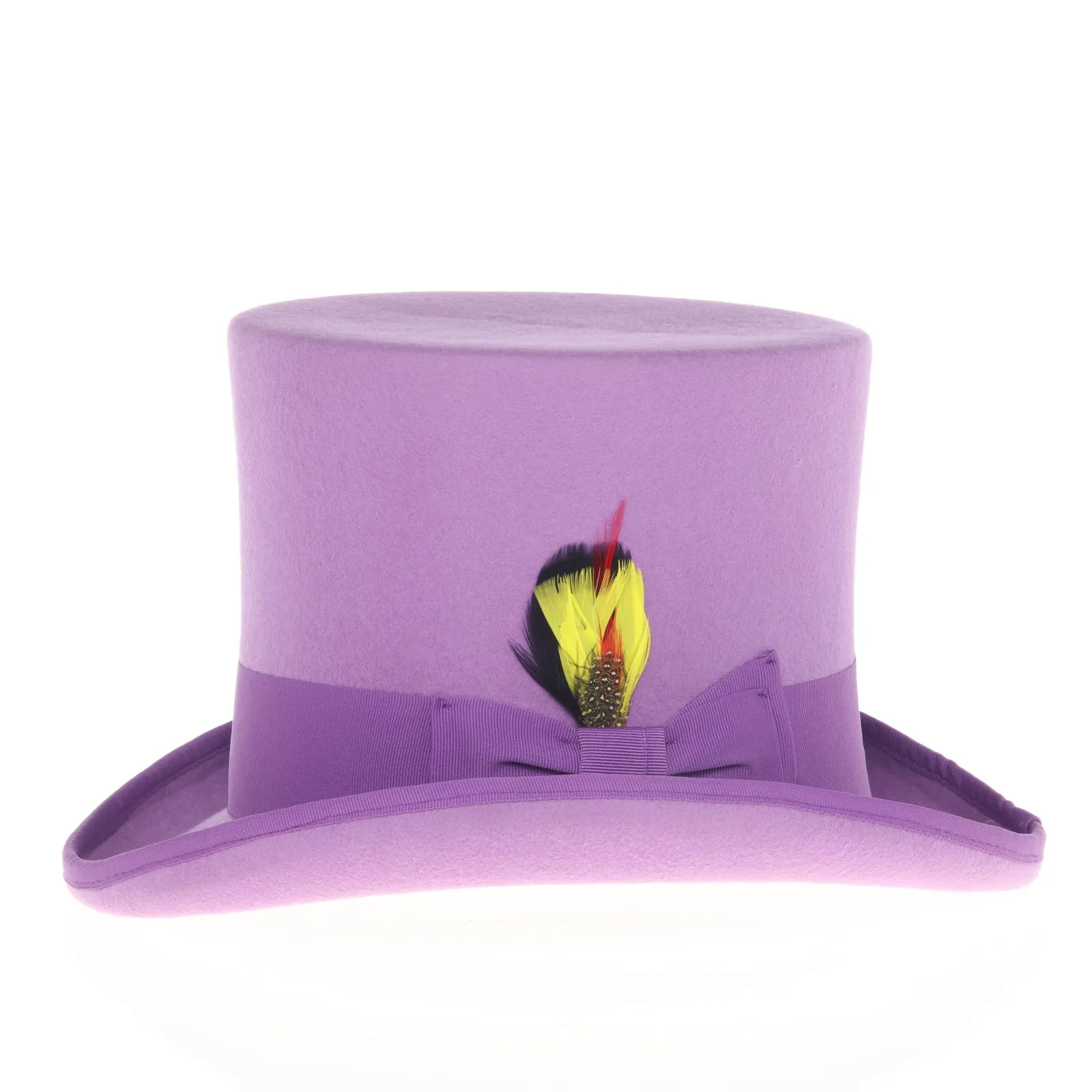 Men's Tall 100% Wool Dress Top Hat in Purple sold by Alberto Nardoni product image thumbnail 3