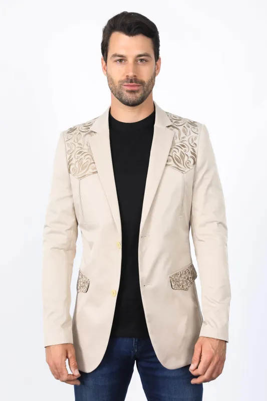 Men’s Embroidery Blazer – Fashion Designer Dress Jacket for Formal and Party Wear sold by Alberto Nardoni