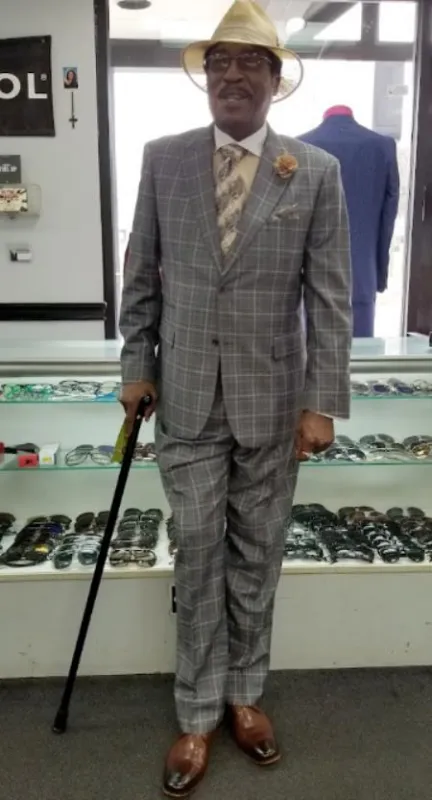 Light Grey Plaid Suit - 1920 Vintage Suit made by Alberto Nardoni
