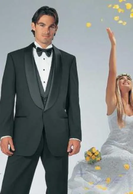 Extra Long Tuxedo Big And Tall Tuxedo Mens 1 Button Renaissance Shawl Prom 2026 Black Tuxedo sold by Alberto Nardoni