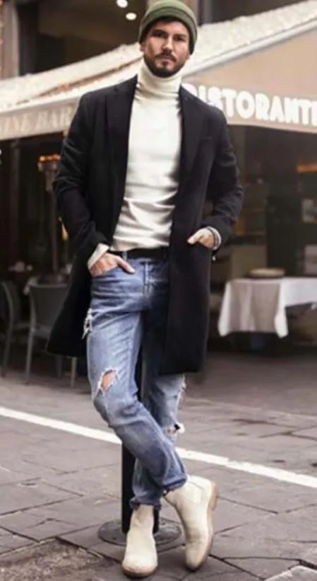 Mens Overcoat Black sold by Alberto Nardoni