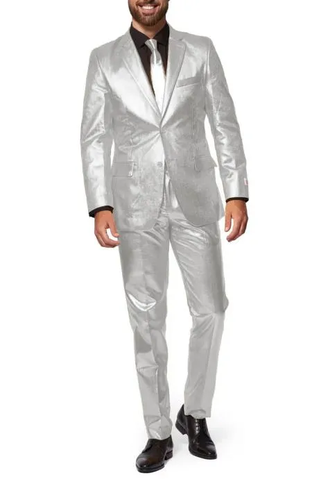 Shiny White Suit - Shiny Tuxedo sold by Alberto Nardoni