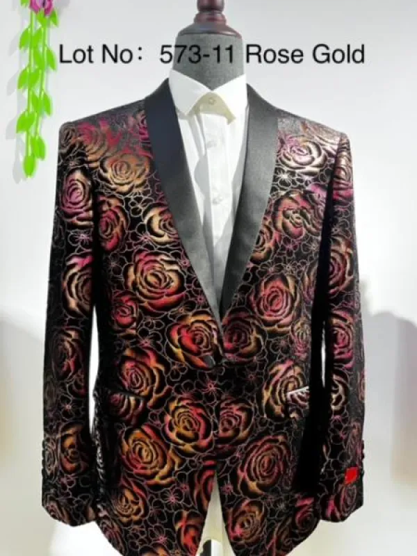 Retro Paris Suits Mens Suit Rose Gold made by Alberto Nardoni
