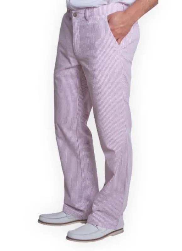 Men's Purple Lavender Seersucker Sear sucker suit dress pants made by Alberto Nardoni