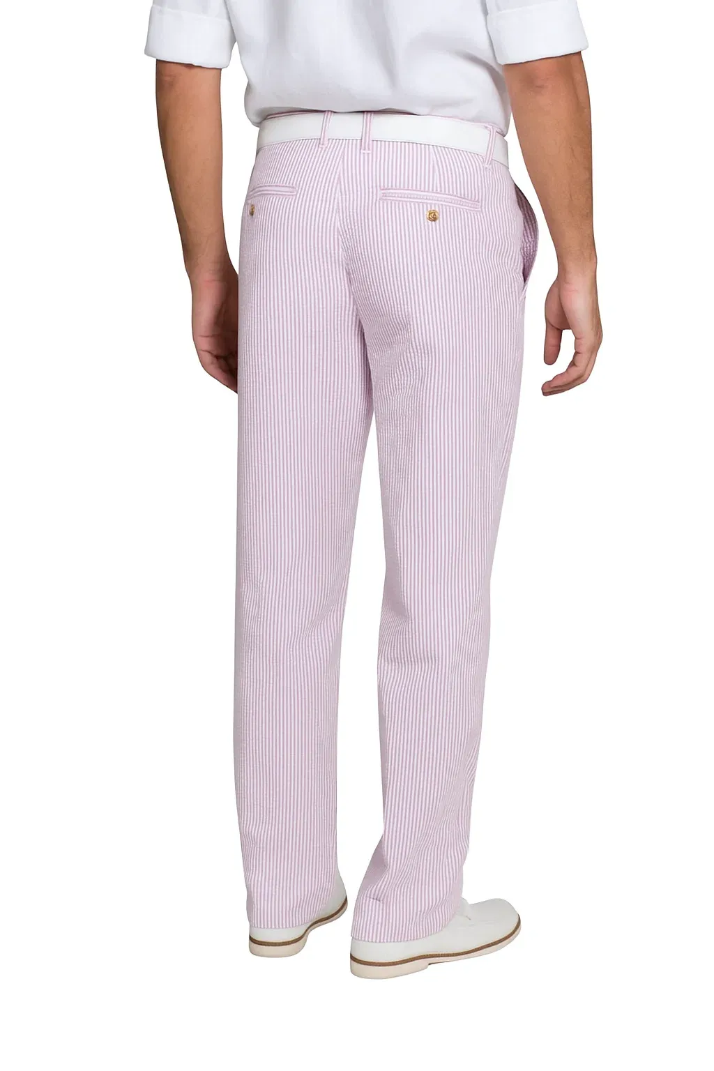 Men's Purple Lavender Seersucker Sear sucker suit dress pants sold by Alberto Nardoni product image thumbnail 5